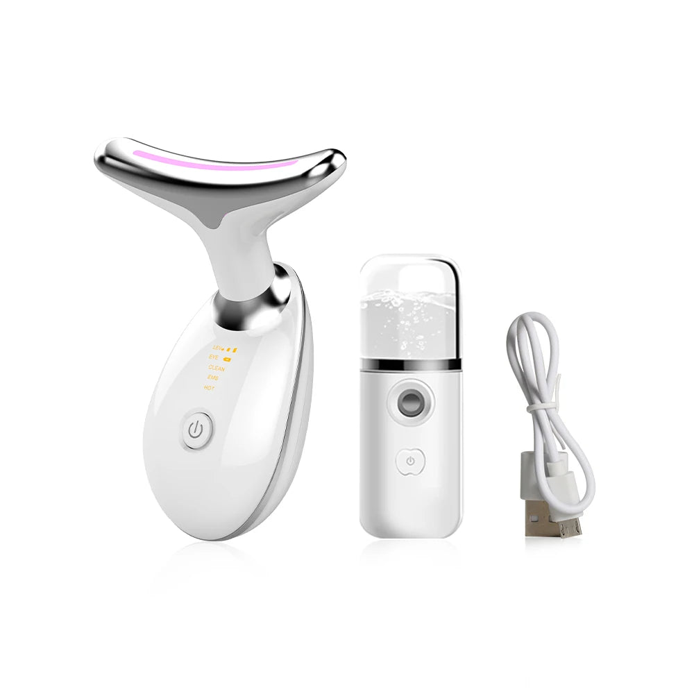 Anti-aging Facial Massager Red Light Therapy Skin Tightening Neck Face Lifting Massager