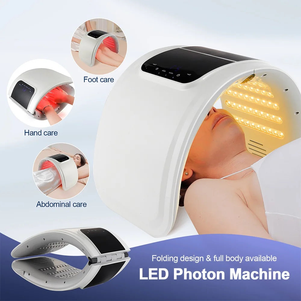 foreverlily LED Face Mask PDT Machine 7 Colors Light Photon Skin Rejuvenation Facial Body Beauty Spa