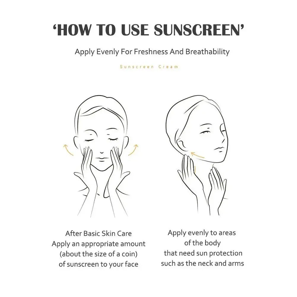 SPF50+ Facial Sunscreen Sun Cream Anti-Aging Moisturizer