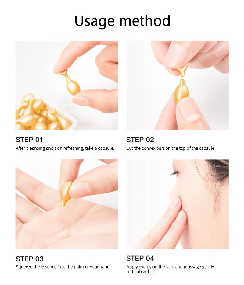 Collagen Face Care Capsules Serum Spot Acne Wrinkle 20/50Pcs