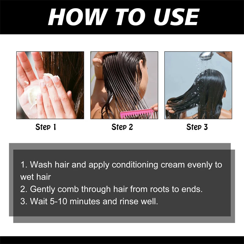 Keratin Hair Mask Professional Repair Damaged Dry Frizzy Hair 5s Magical Smooth