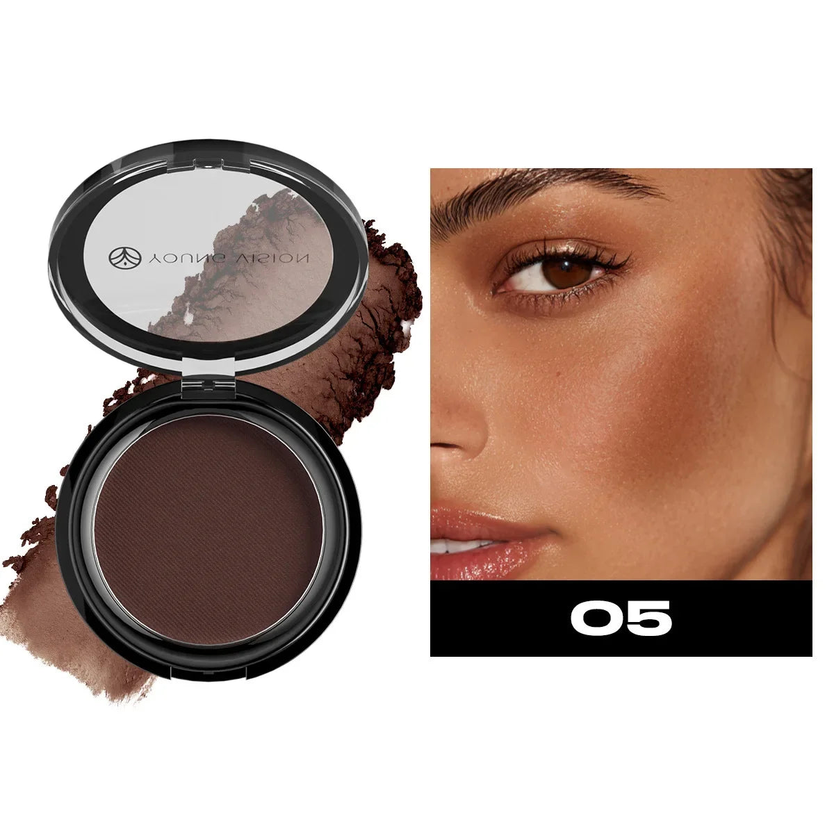 Oil-control Contour Palette Dark Bronzing Powder Highlighter Bronzer