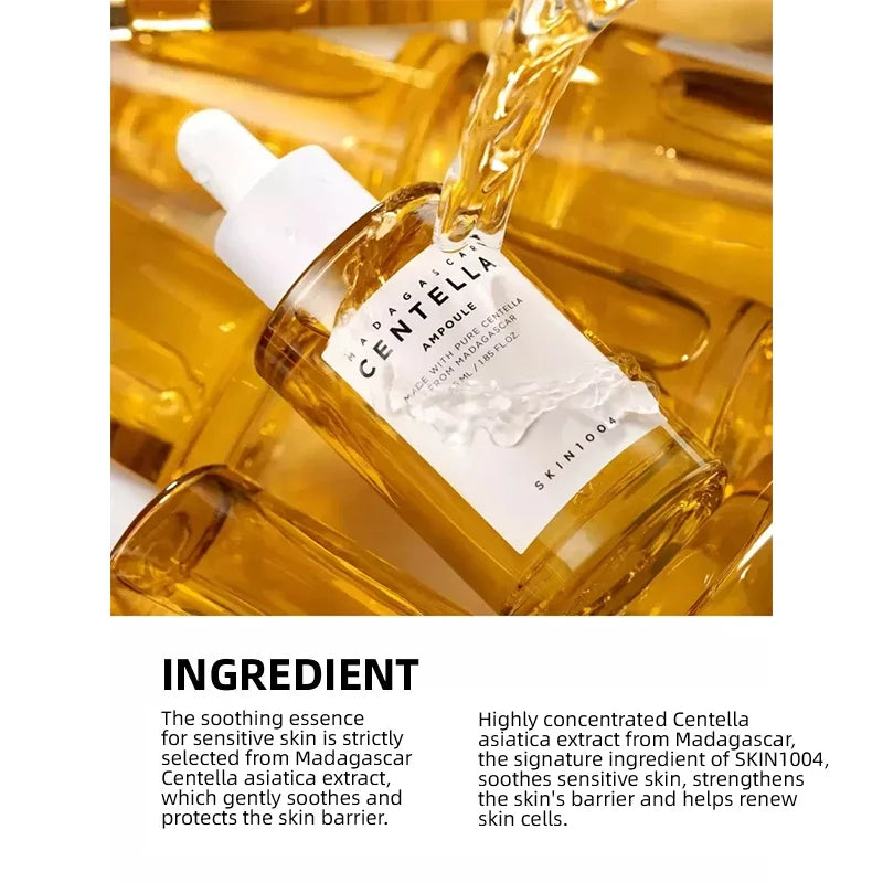 Centella Ampoule Korean Skin1004 Toner Cleanser Face Serum Cleaning Oil and Moisturizer Cream Skincare Kit Original Products Set