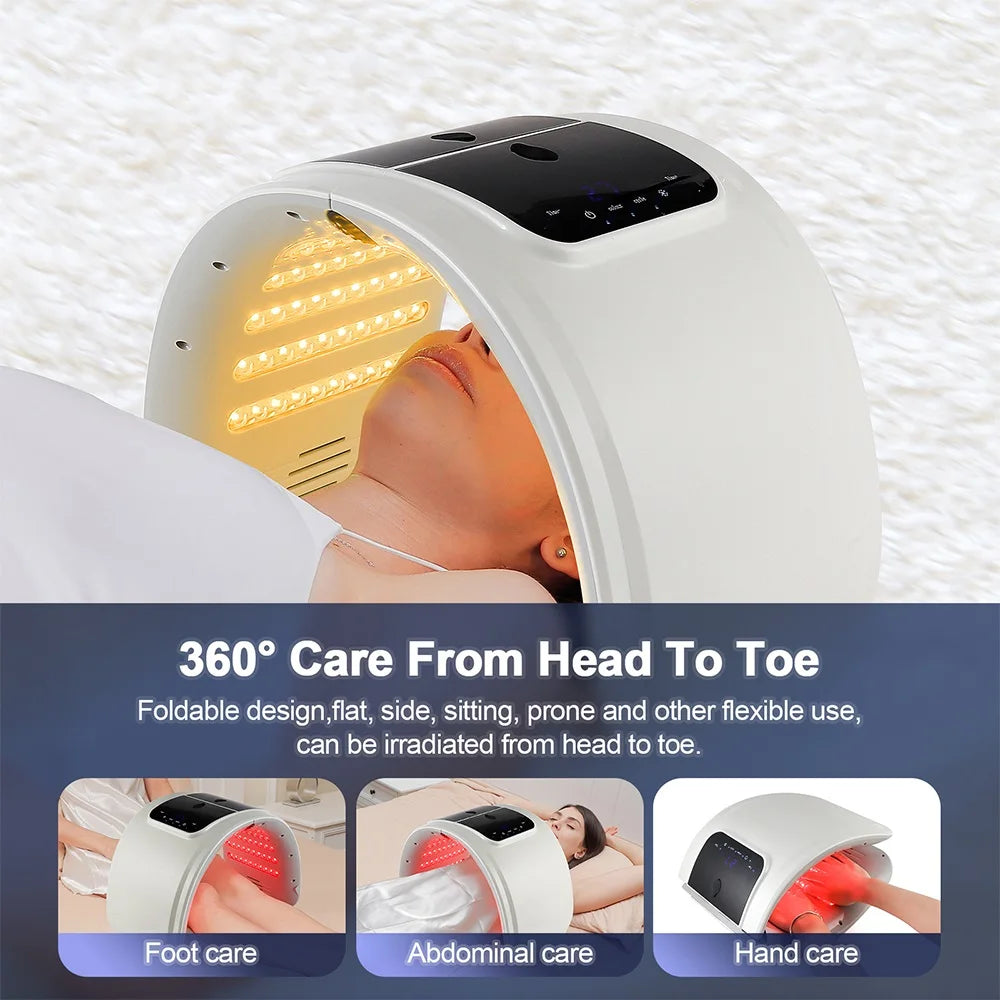 foreverlily LED Face Mask PDT Machine 7 Colors Light Photon Skin Rejuvenation Facial Body Beauty Spa