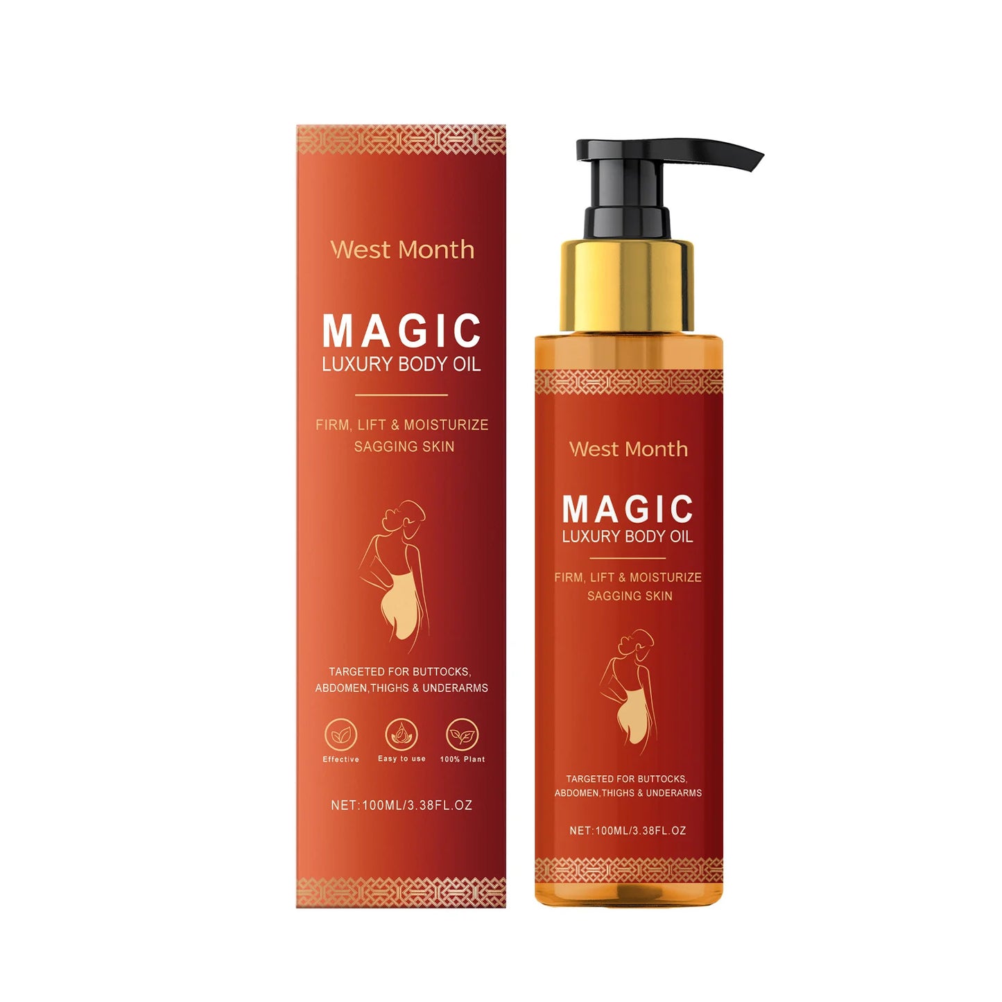 Magic Luxury Body Oil Deeply Moisturizing Dry Skin Tightening Firming