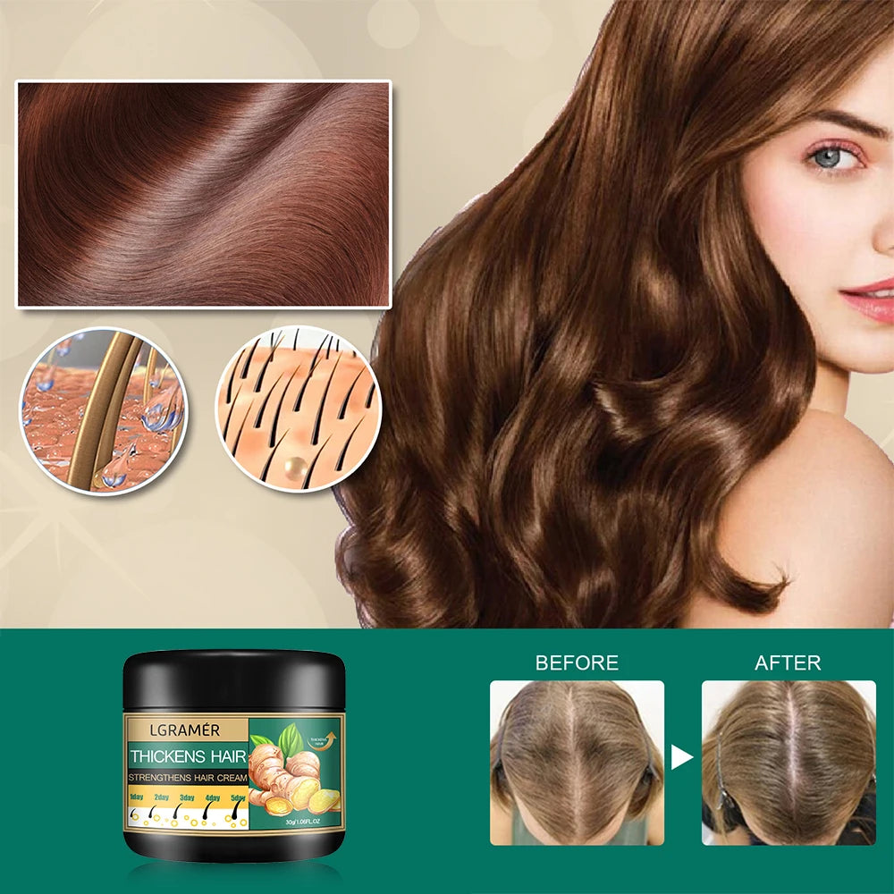 Hair Growth Cream Ginger Alopecia Regrowth Repairing Hair Loss
