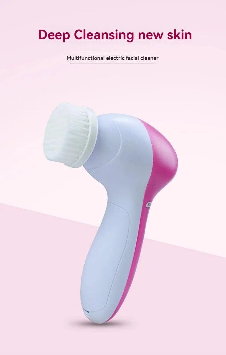 5 In 1 Beauty Massager, Facial Cleansing Brush, Deep Cleansing Gentle And Effective Skin Care