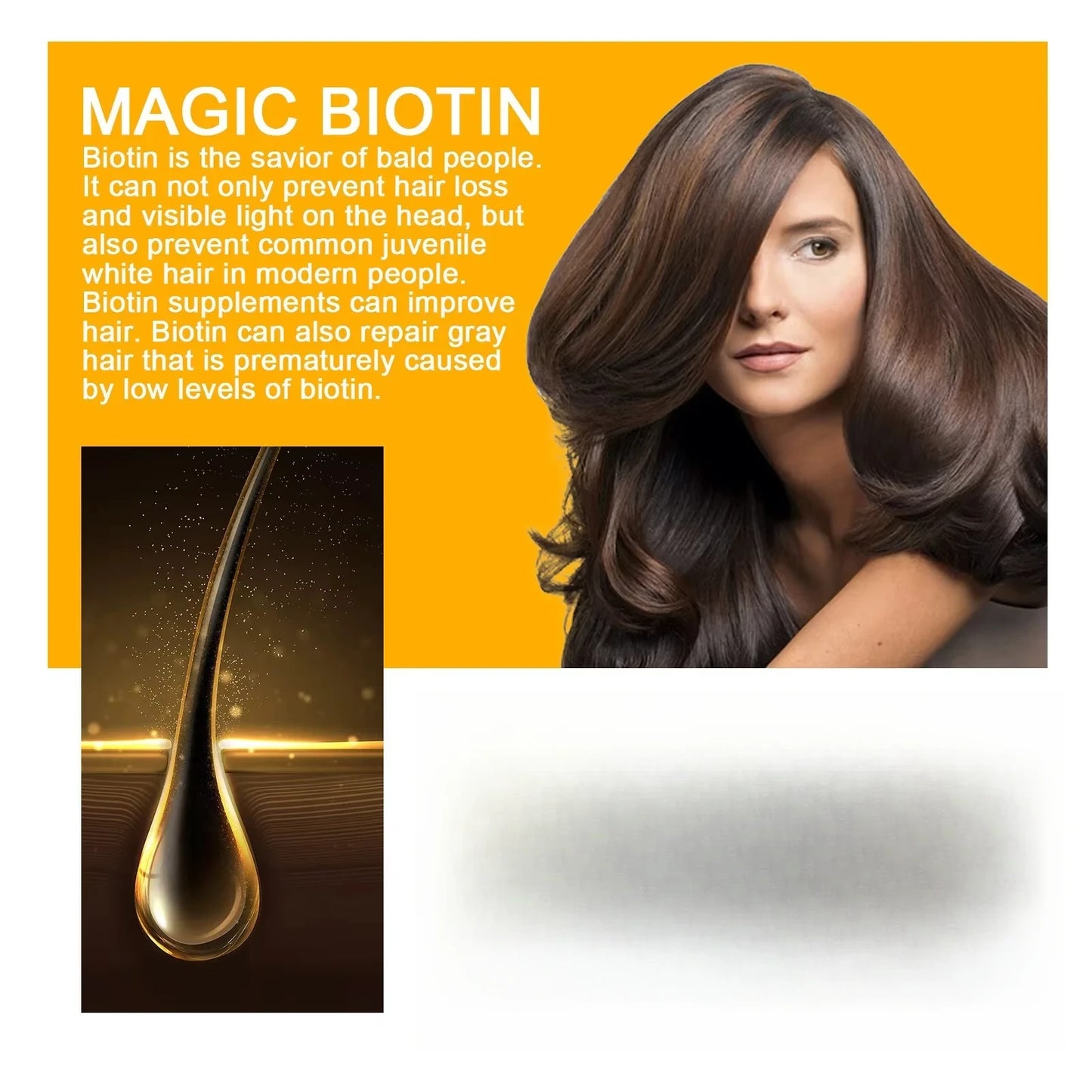 Biotin Hair Growth Spray, Anti-Loss, Prevent Thicken Hair,30ml Treatment for Men & Women