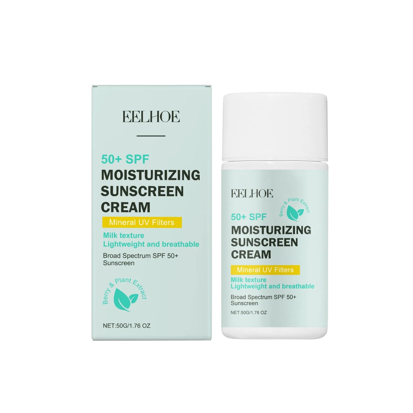 EELHOE Centella Sun Cream Spf50 Oil Control Refreshing Moisturizing Skin