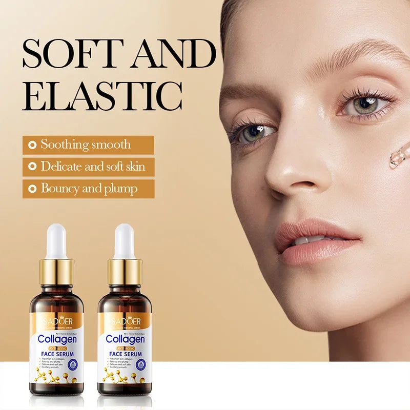 Collagen Face Serum 3pcs skincare Facial Essence Liquid Firming Moisturizing Nourishing