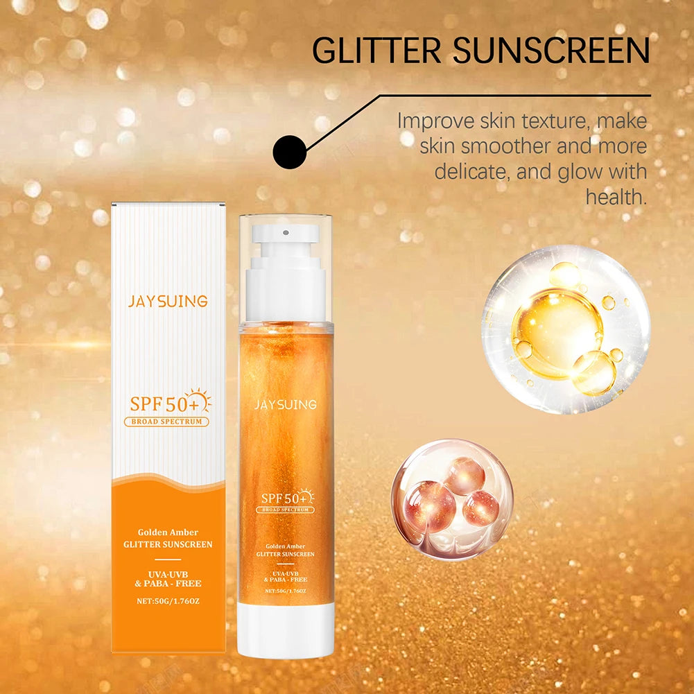 50g Sun Shielding Body Glowing Oil Spf50 Sunscreen Body Oil