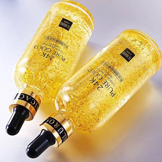 24K Gold Hyaluronic Facial serum Acid Nicotinamide Replenishment Moisturize Skin 15ml/50ml/100ml
