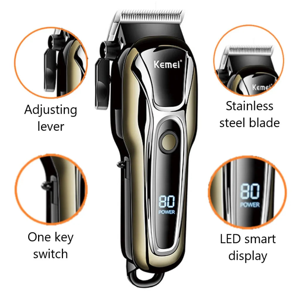 Clipper Electric Hair Trimmer for men Electric shaver professional Men's Hair Wireless
