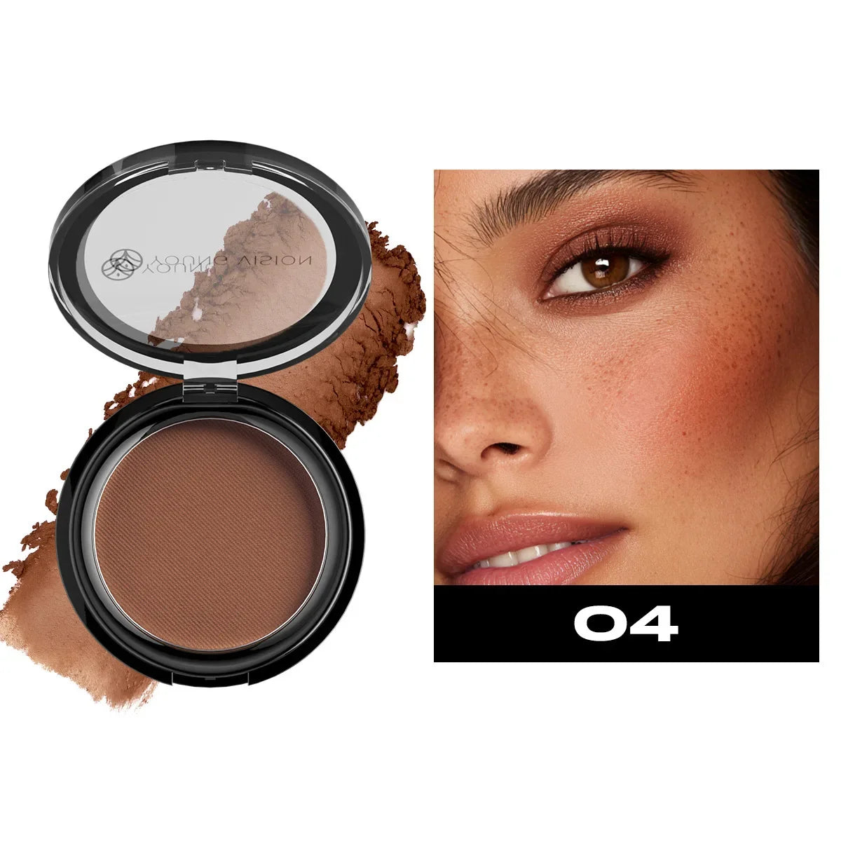 Oil-control Contour Palette Dark Bronzing Powder Highlighter Bronzer