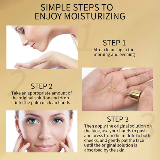 24k Gold Hyaluronic Acid Nicotinamide Face Serum Collagen 100ml