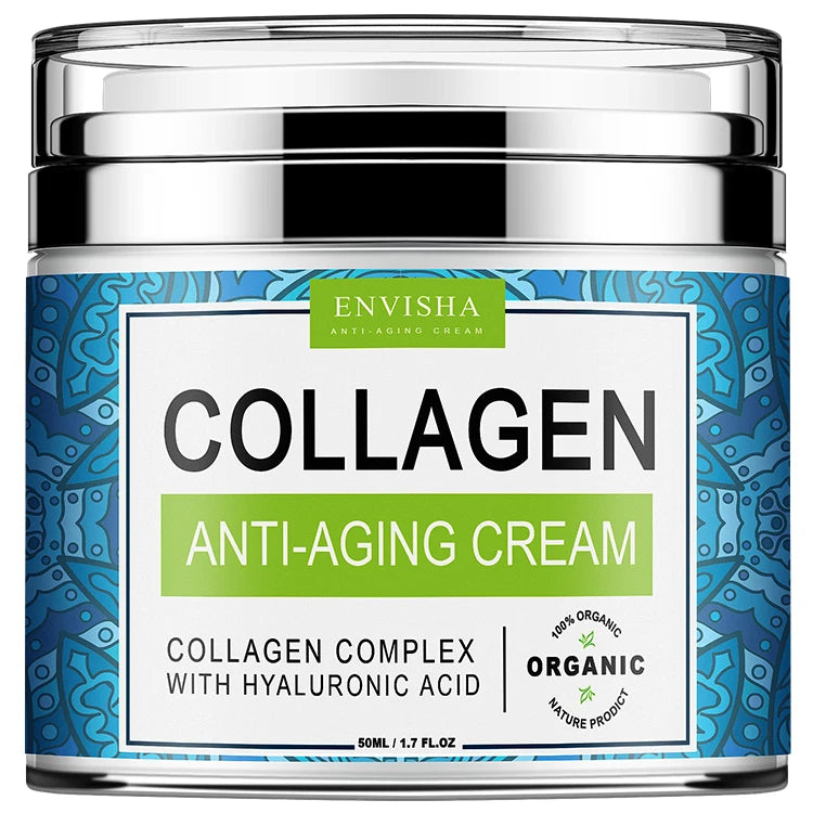 ENVISHA Face Cream Collagen Hyaluronic Acid Anti-Wrinkle Shrink Pores