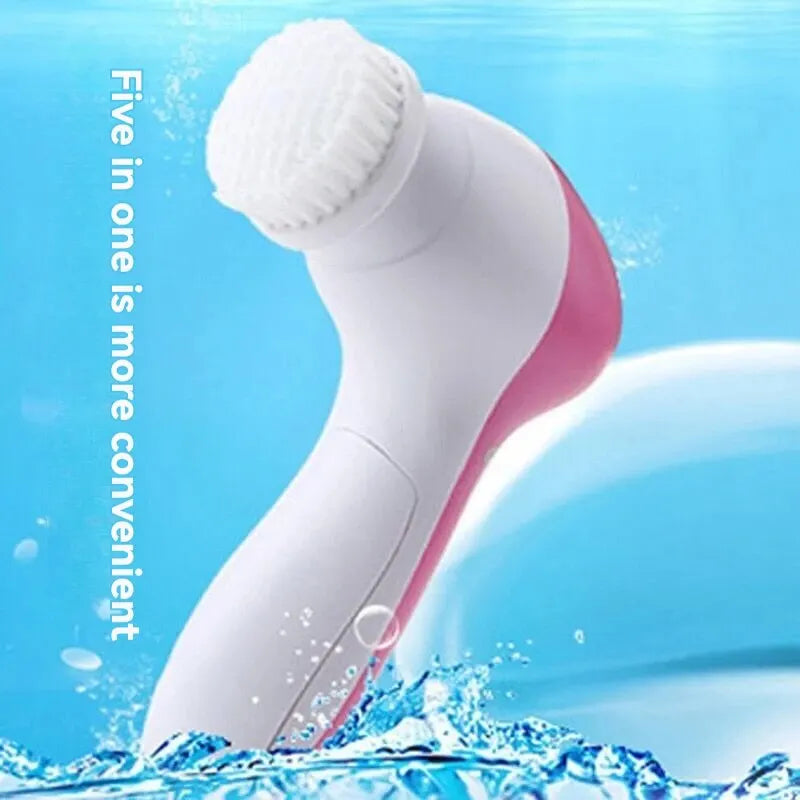 5 In 1 Beauty Massager, Facial Cleansing Brush, Deep Cleansing Gentle And Effective Skin Care