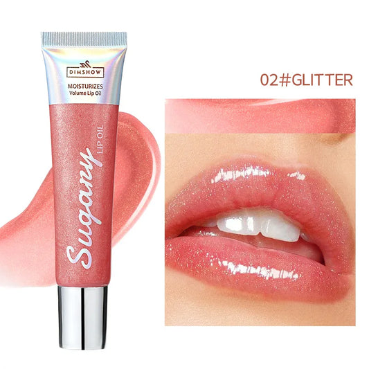4 Colors Moisturizing Plumper Glitter Reducing Lip Lines Lip Gloss