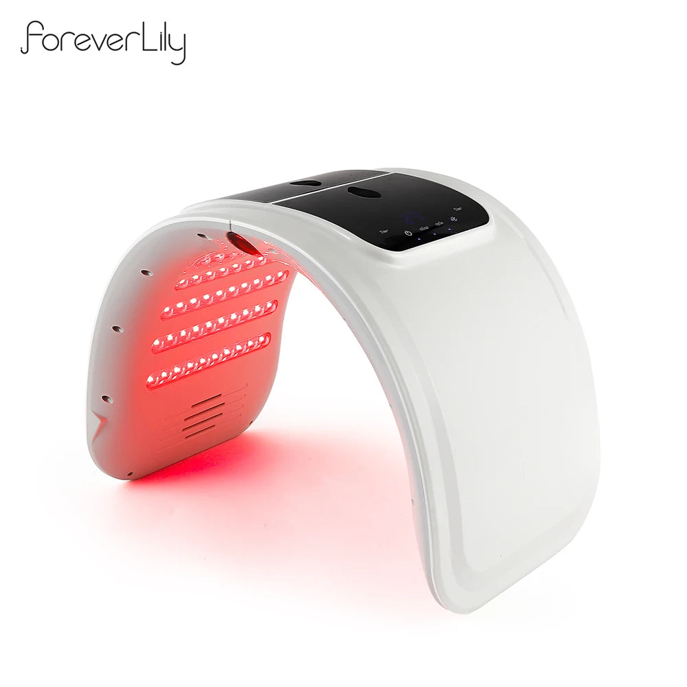 foreverlily LED Face Mask PDT Machine 7 Colors Light Photon Skin Rejuvenation Facial Body Beauty Spa