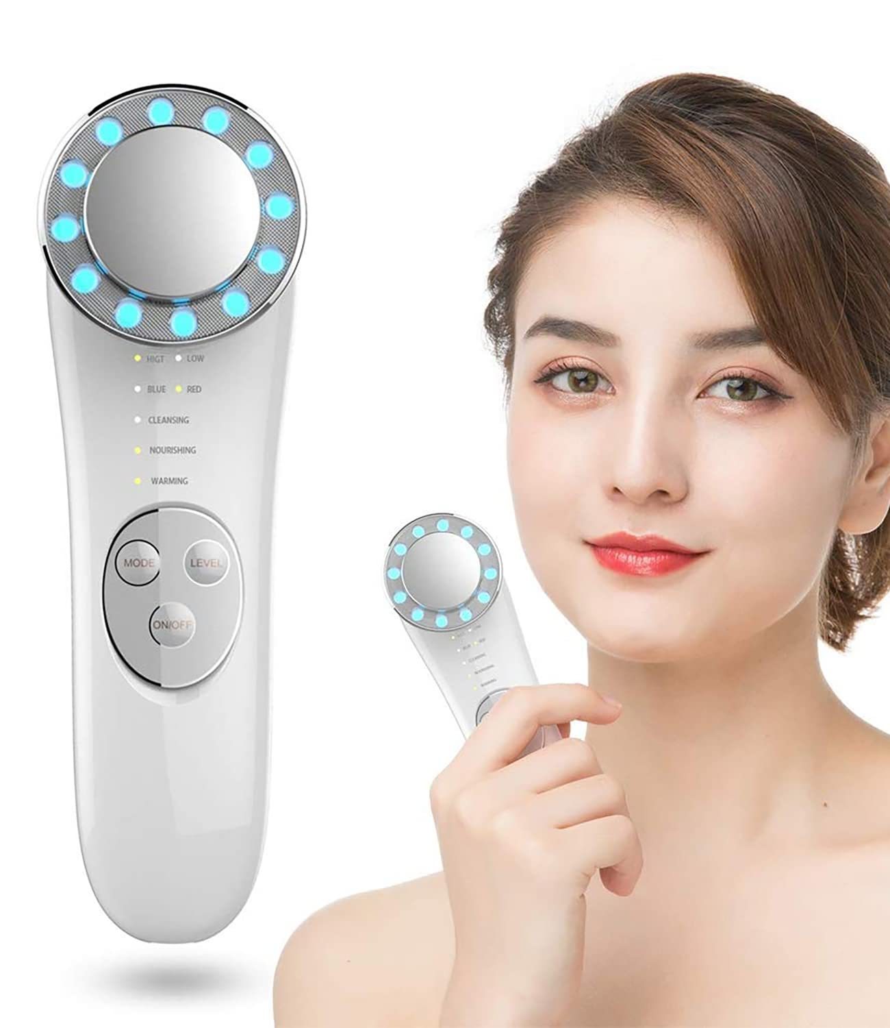 Facial Massager Skin Care Tools 7 In 1 Face Lifting Machine Galvanic Facial