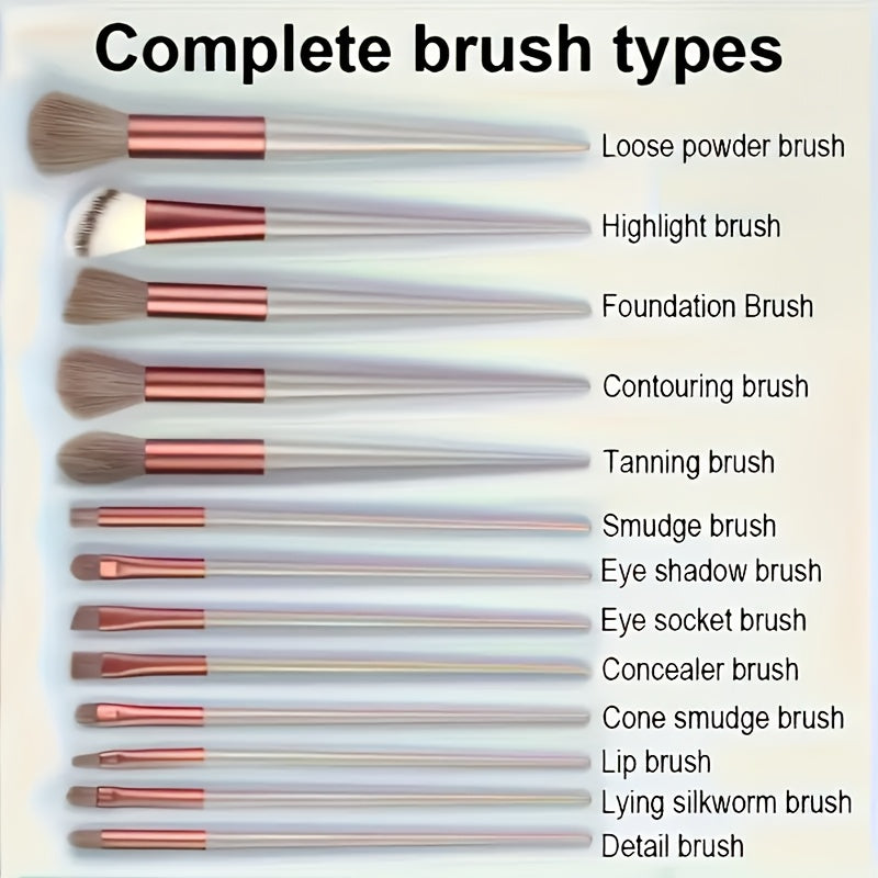Makeup Brushes Set of 13 Soft brushes