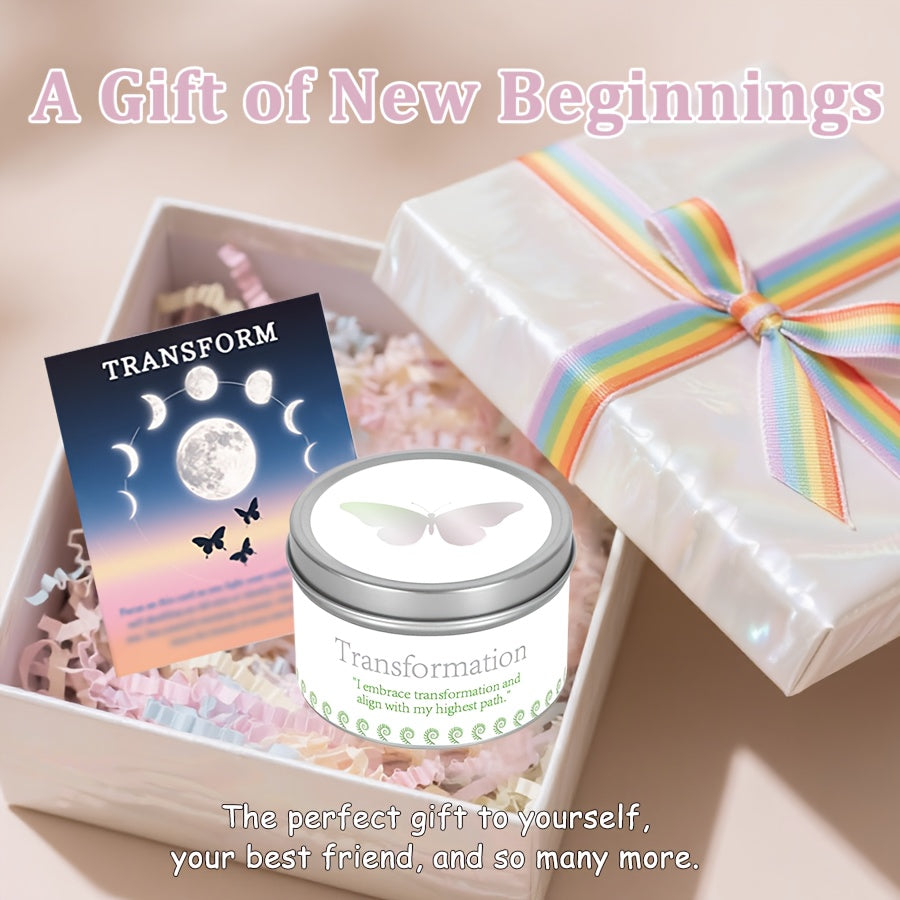 Law of Attraction Metamorphosis New Beginnings Manifestation Candle Crystal Ritual Scented Candle