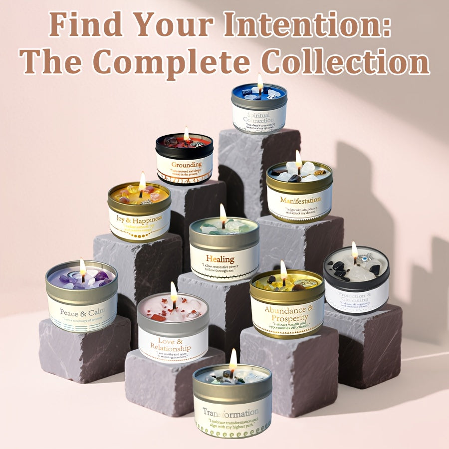 Law of Attraction Metamorphosis New Beginnings Manifestation Candle Crystal Ritual Scented Candle