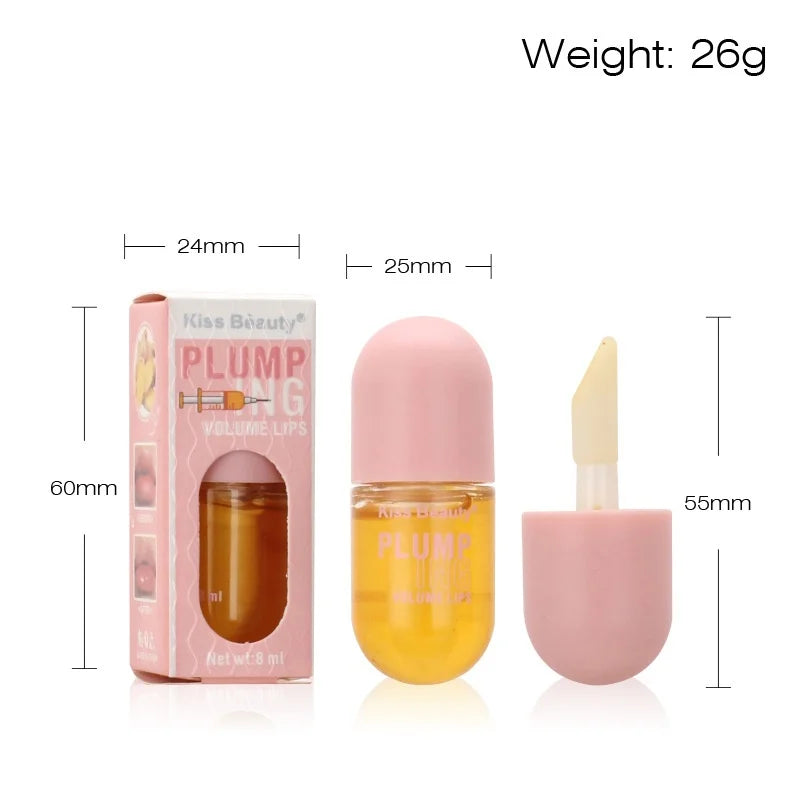 Lipgloss Sexy Cosmetic Volume Long Lasting Lip Plumper Oil Instant Volumising Lip Serum Collagen Lips Volume