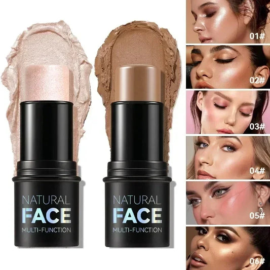 New Highlighter Makeup Waterproof Contouring Bronzer Stick Glitter Silky