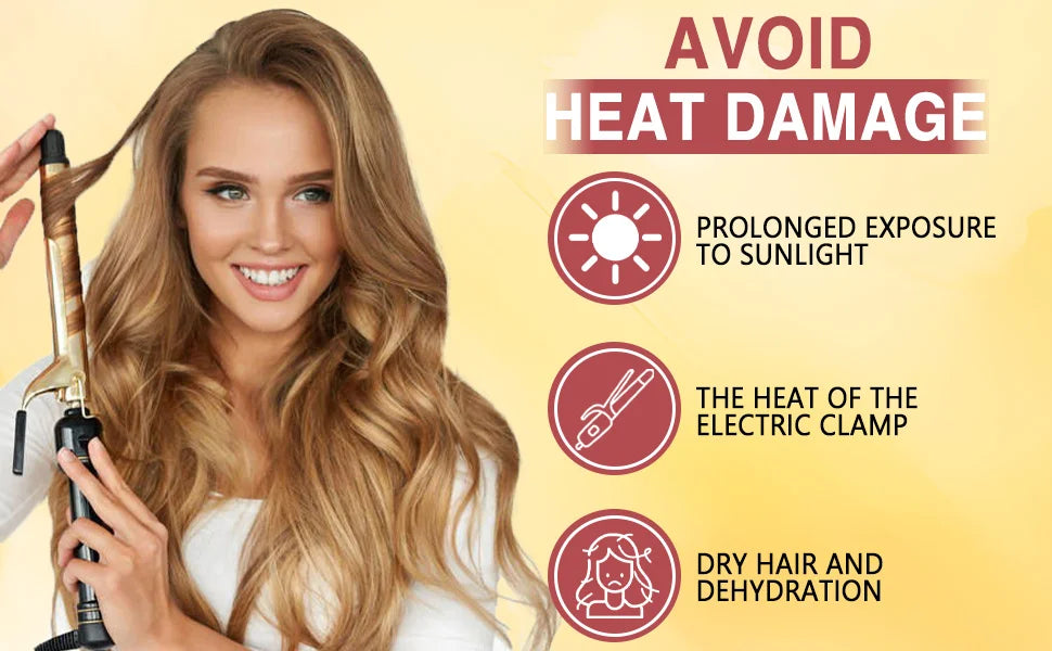 Keratin Protein Serum Heat Thermal Protection Spray Rose Water Mist Smooth & Moisturize