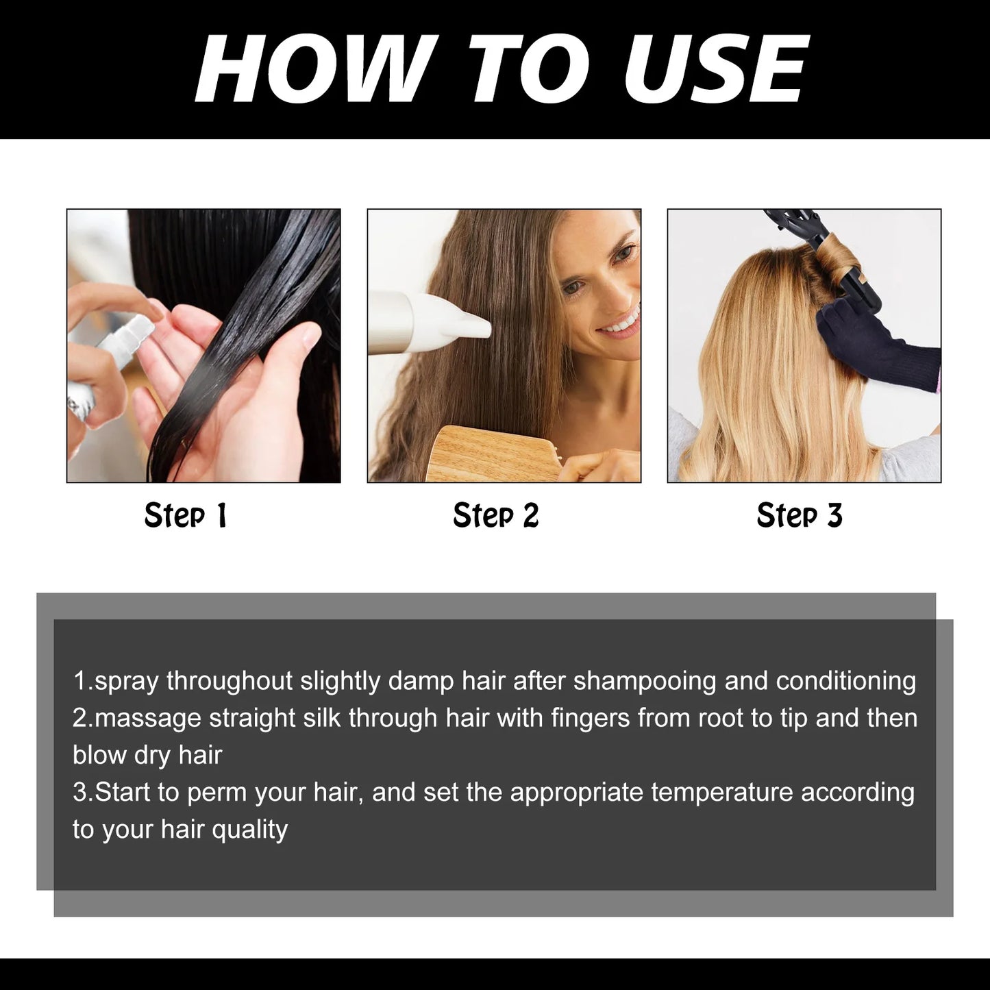 Heat Protect Spray Thermal Heat Protection Spray Shine Mist Curly