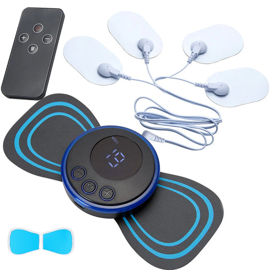 Neck Massager Mini Portable EMS Electric Massage Patch Pulse Body Muscle