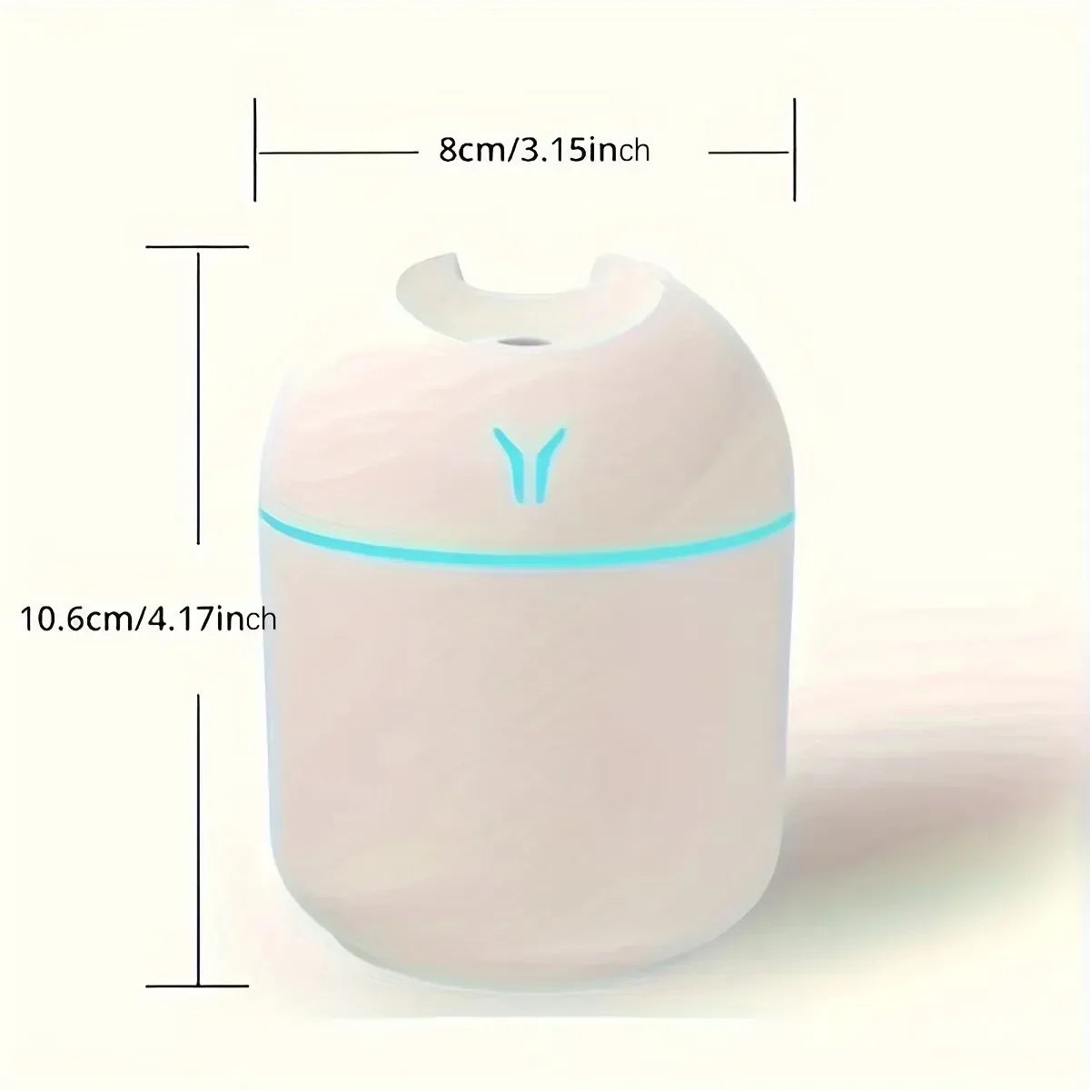 Compact Portable Humidifier for Fine Moisture – Oil Diffuser for Home and Travel