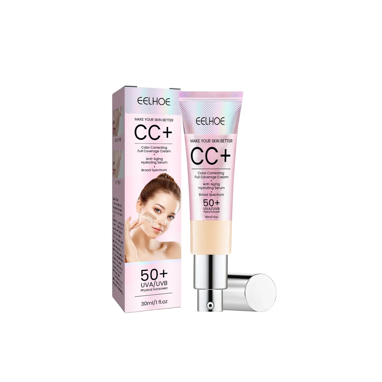 Summer Facial Sun Protection Sunscreen Cream Control Block Lotion SPF 50+