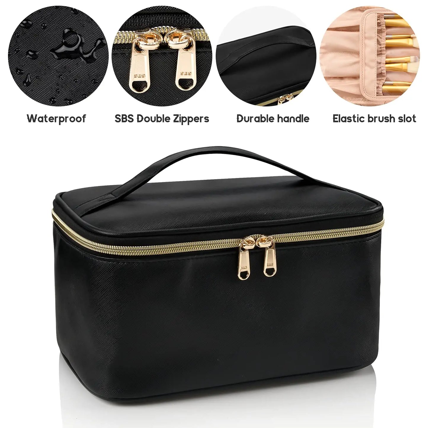 Makeup Bag Portable Cosmetic Bag Travel Makeup Case Organizer