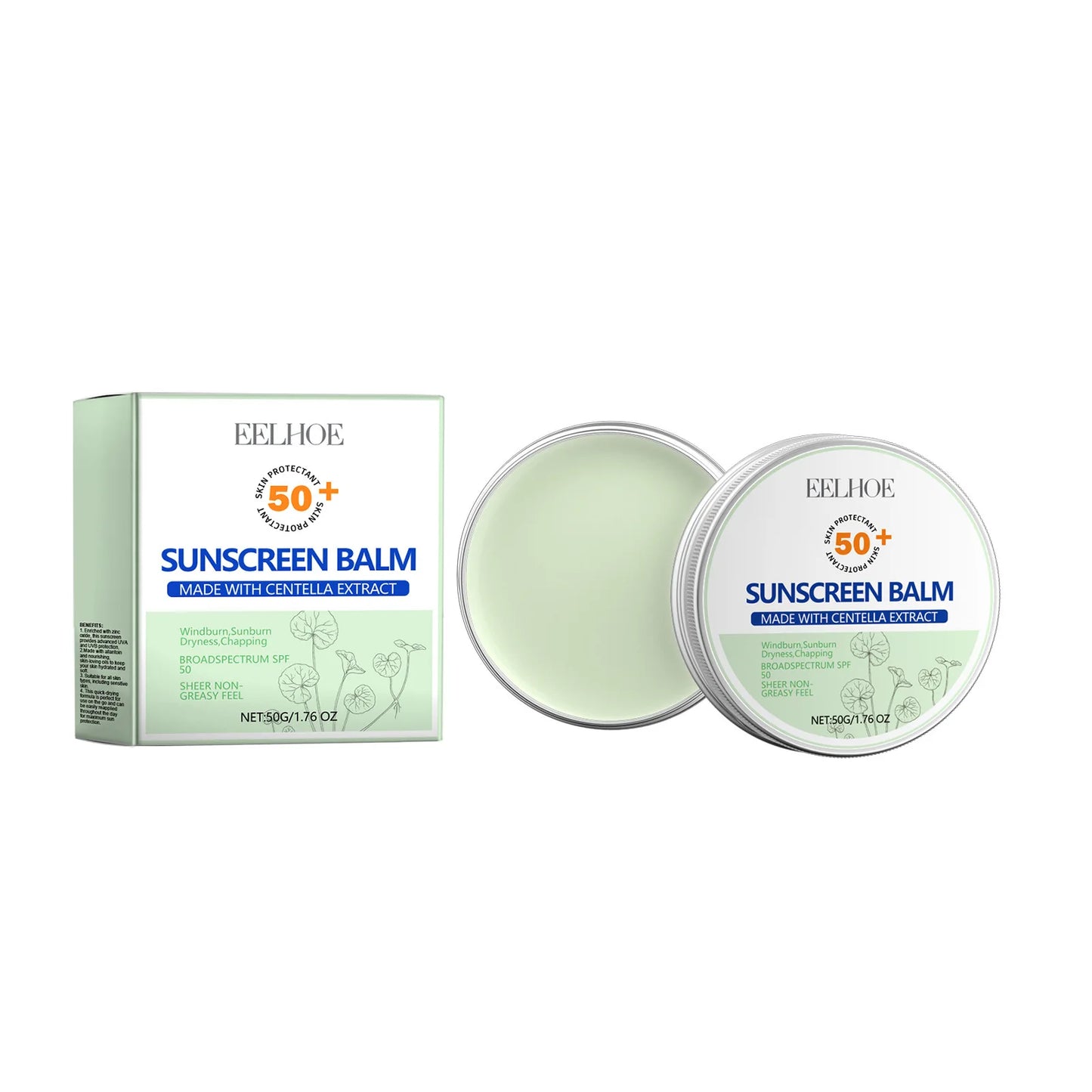 EELHOE Centella Sun Cream Spf50 Oil Control Refreshing Moisturizing Skin