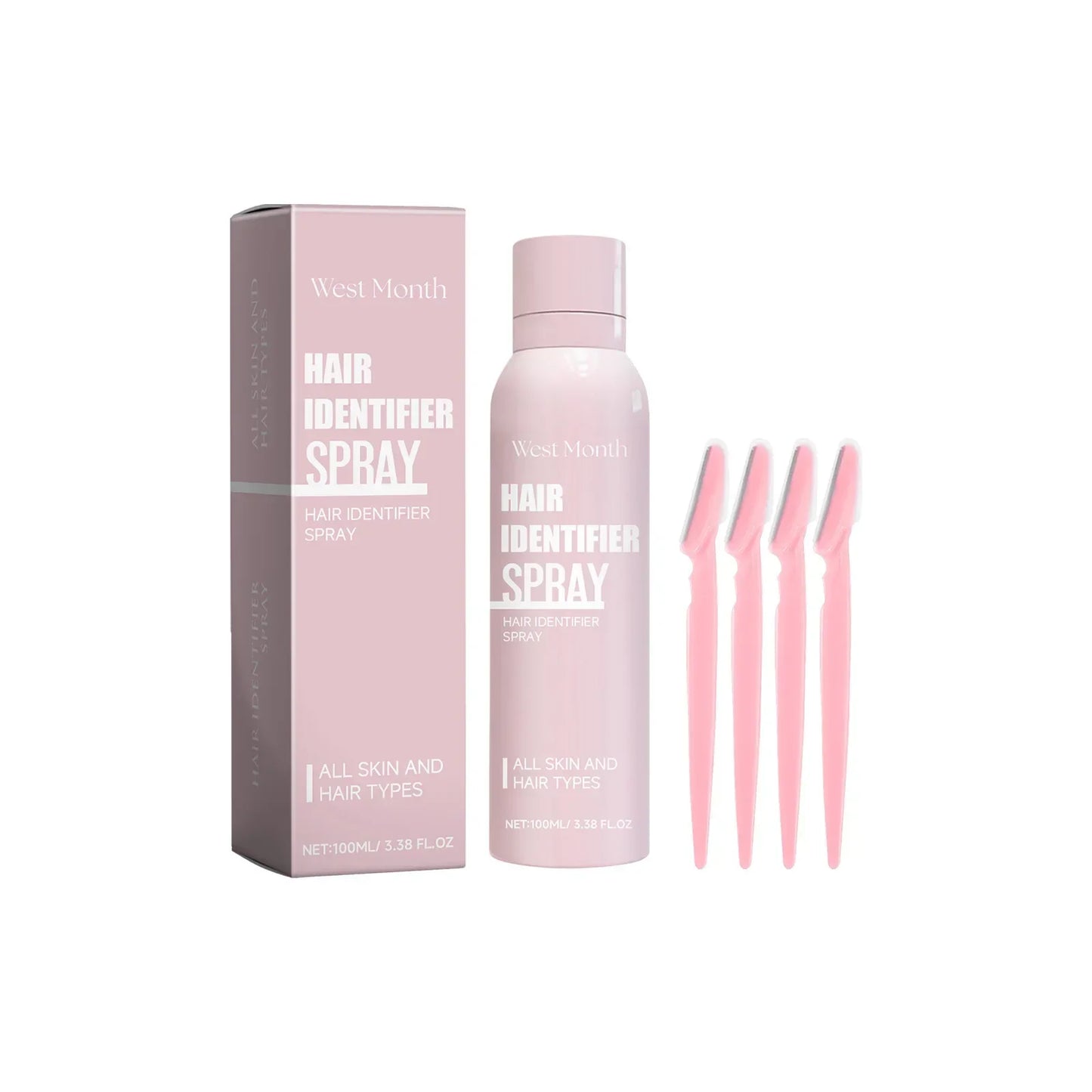 Instant Facial Hair Remover Spray for Women - Hair Identifier Spray for Face, Body