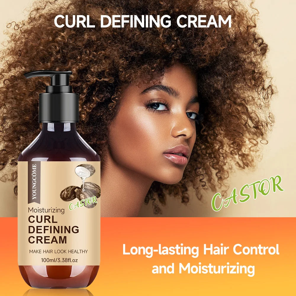 Curl Defining Cream Hair-Smoothing Anti-Frizz Cream