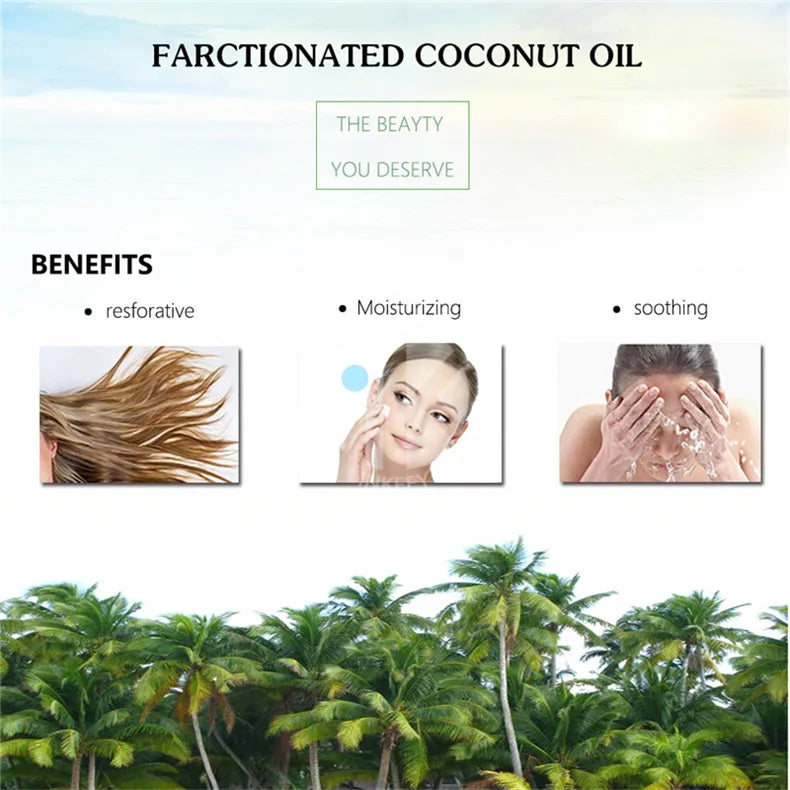 Natural Organic Coconut Oil 100% Body Face Skin Care 100ml