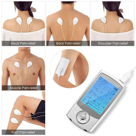 16 Modes Electric Tens Relax Muscle Stimulator EMS Acupuncture Body Massage Digital Therapy