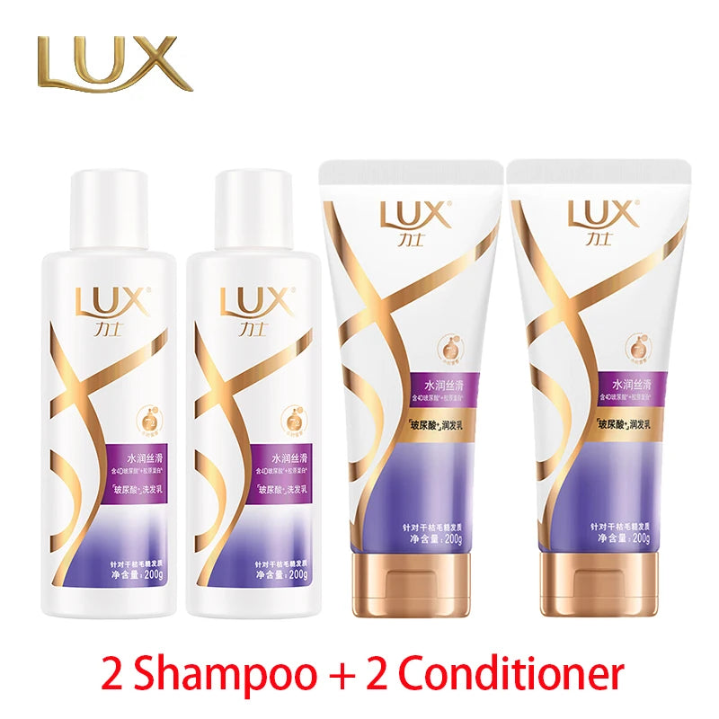 LUX Rich Moisture Shampoo 200g + Conditioner 200g with 4D Hyaluronic Acid