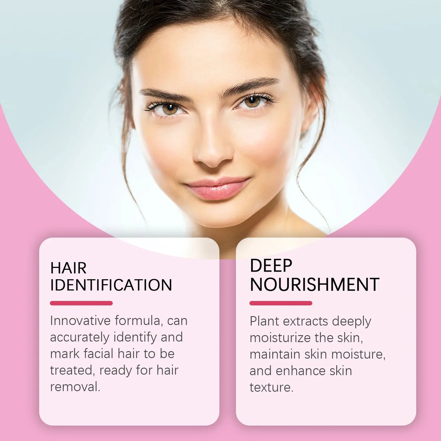 Instant Facial Hair Remover Spray for Women - Hair Identifier Spray for Face, Body