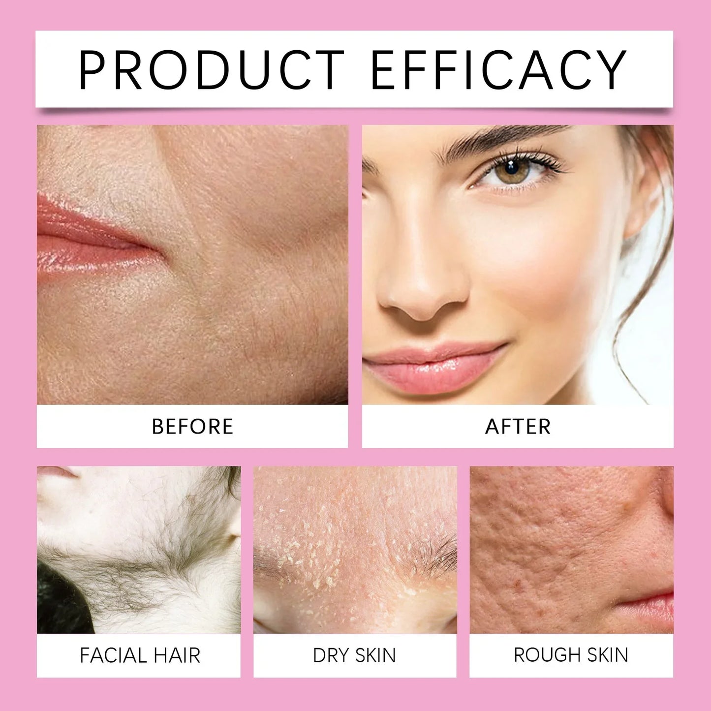Instant Facial Hair Remover Spray for Women - Hair Identifier Spray for Face, Body