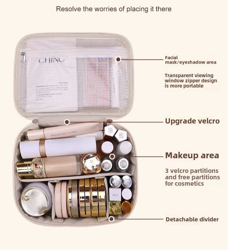 New Women's Cosmetic Bag Luxury Makeup Bag Travel Organizer