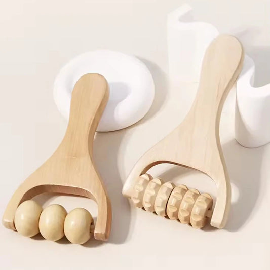 Roller massager wooden Body Face