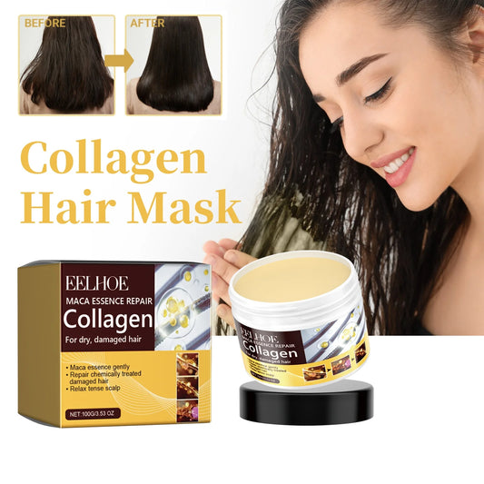 Collagen Hair Mask Reduce Dryness And Frizz Prevent Hair Splitting