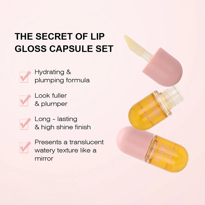 Lipgloss Sexy Cosmetic Volume Long Lasting Lip Plumper Oil Instant Volumising Lip Serum Collagen Lips Volume
