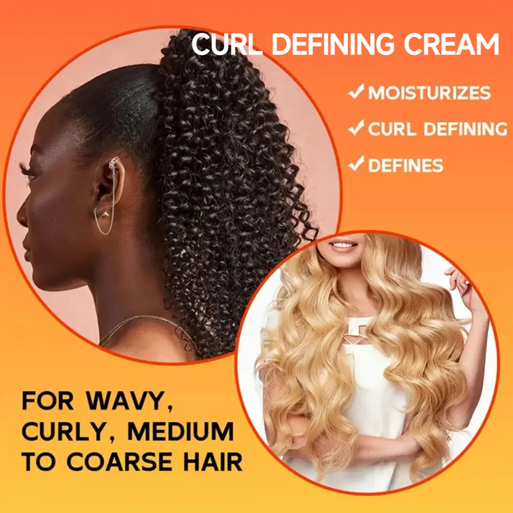 Curl Defining Cream Hair-Smoothing Anti-Frizz Cream