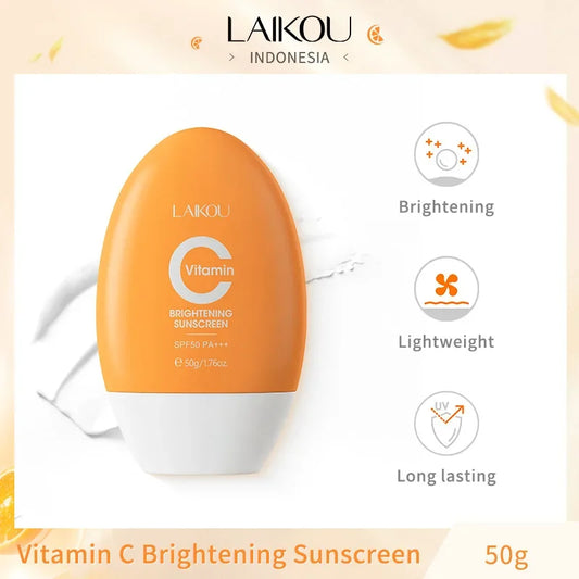 LAIKOU Vitamin C Sunscreen Relief Sun SPF 50+ High Sun Protection Hydrating