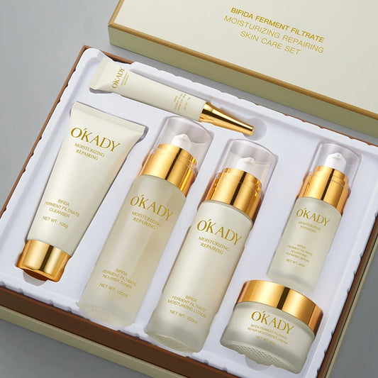 OKADY Bifida Ferment Lysate Moisturizing Anti-Aging Lotion Cream Organic Set